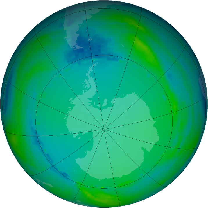 Ozone Map 1986-07-06